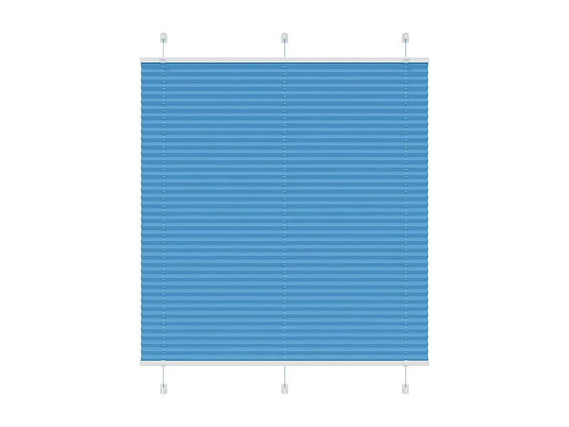 Store plissé bleu 120x100 cm largeur du tissu 119,4cm polyester