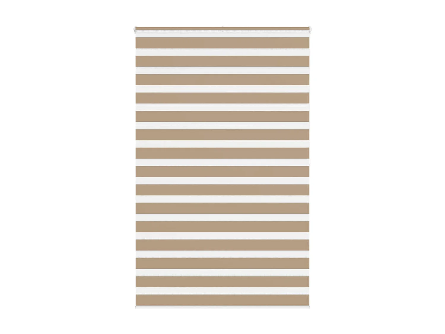 Store zèbre marron sable largeur du tissu 140,9 cm polyester