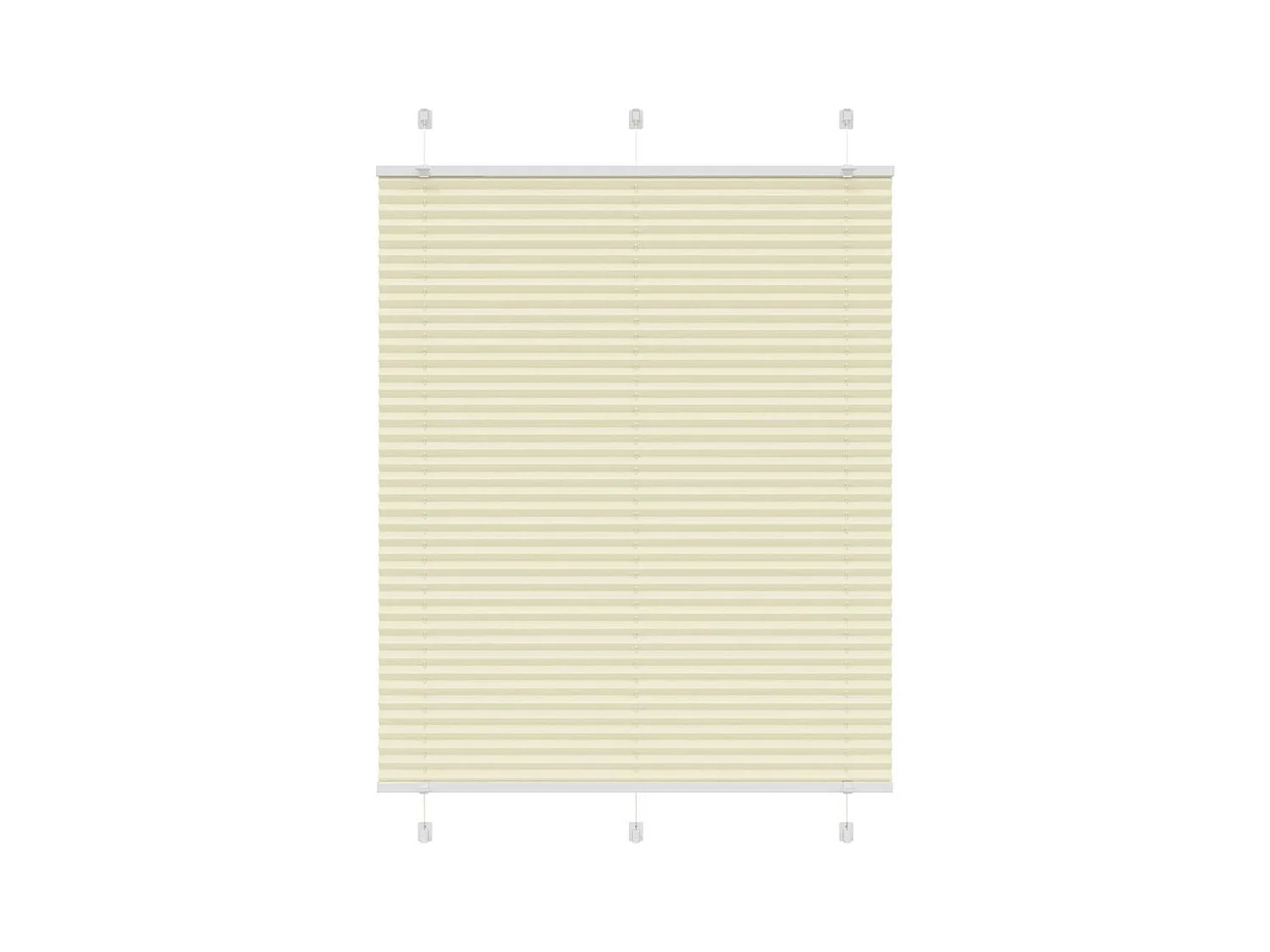 Estor Plisado crema 110x100 cm Tela Ancho 109,4 cm Poliéster