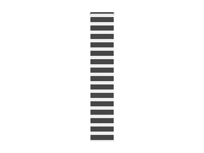 Store zèbre noir 40x230 cm largeur du tissu 35,9 cm polyester