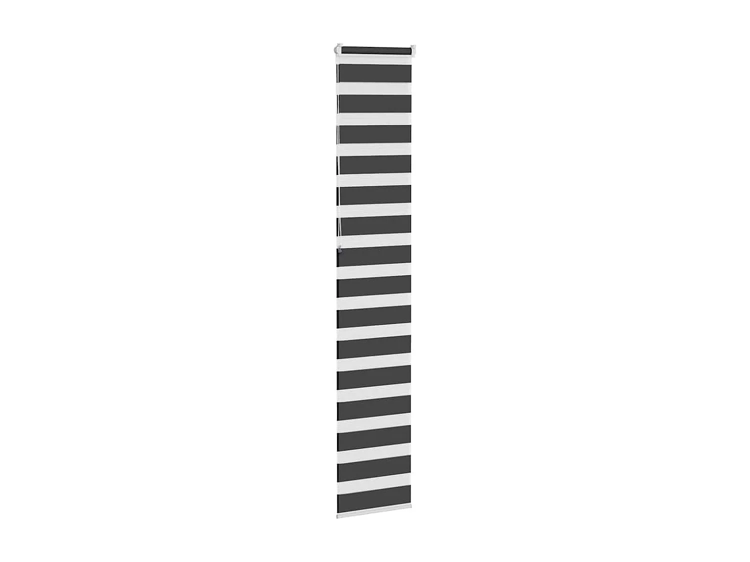 Estor cebra negro 40x230 cm tejido ancho 35,9 cm poliéster