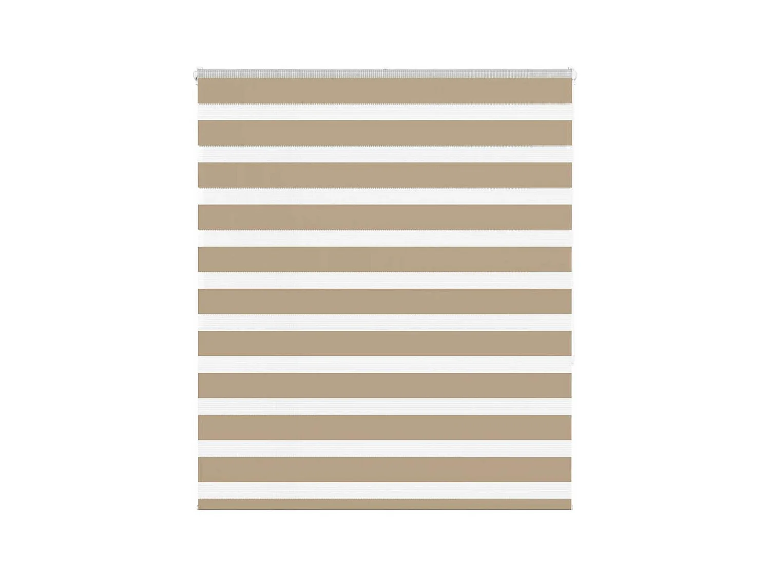 Zebra Blind 125x150 cm stofbreedte 120,9 cm polyester zandbruin
