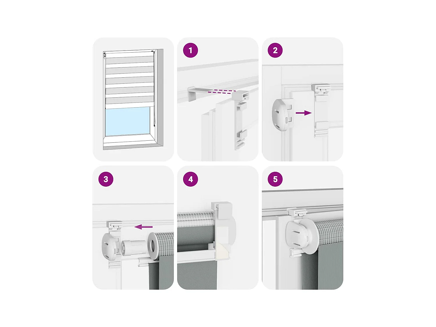 Store zèbre marron sable largeur du tissu 120,9 cm polyester