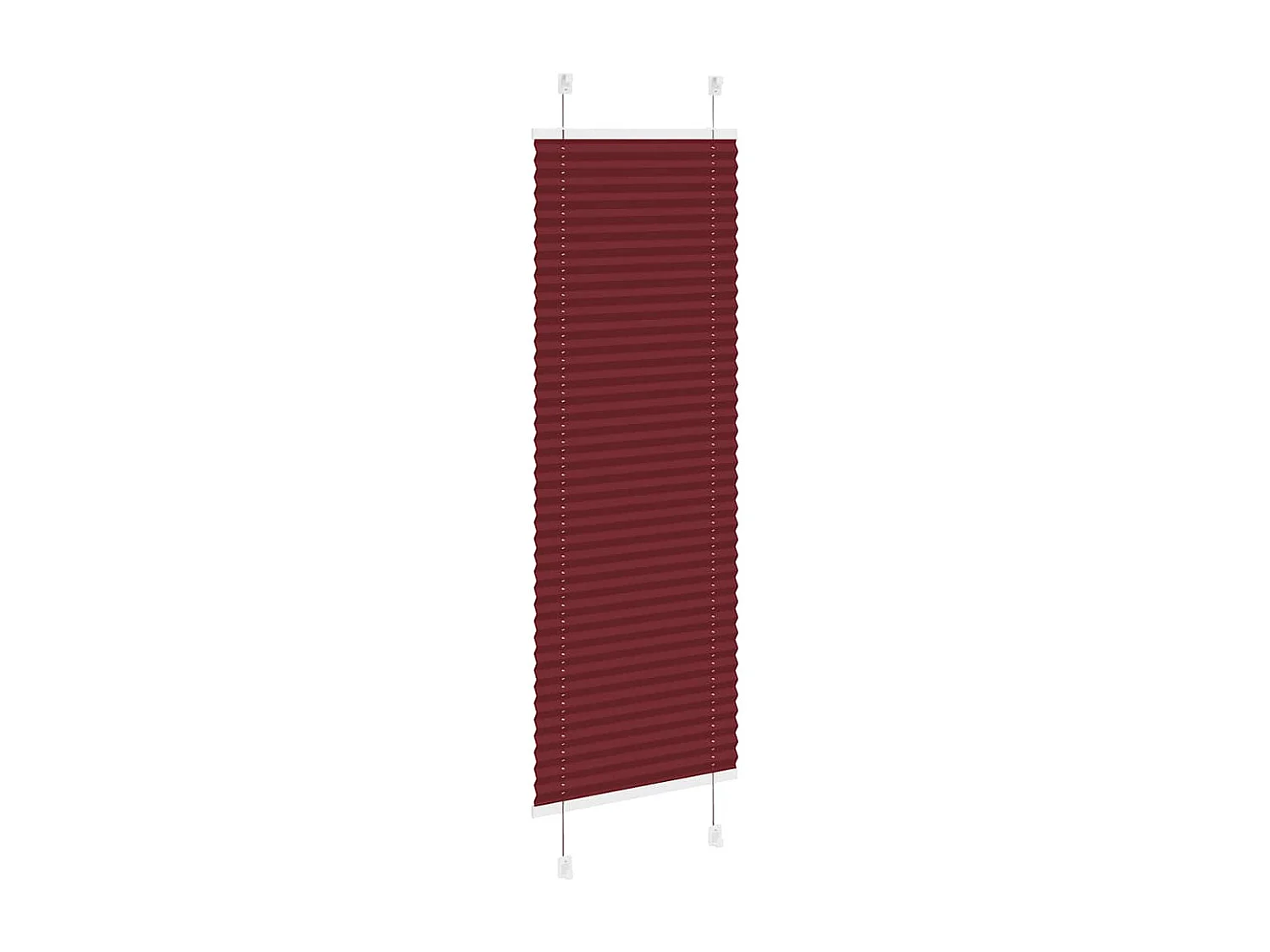 Store plissé rouge bordeaux 50x100 cm largeur du tissu 49,4 cm