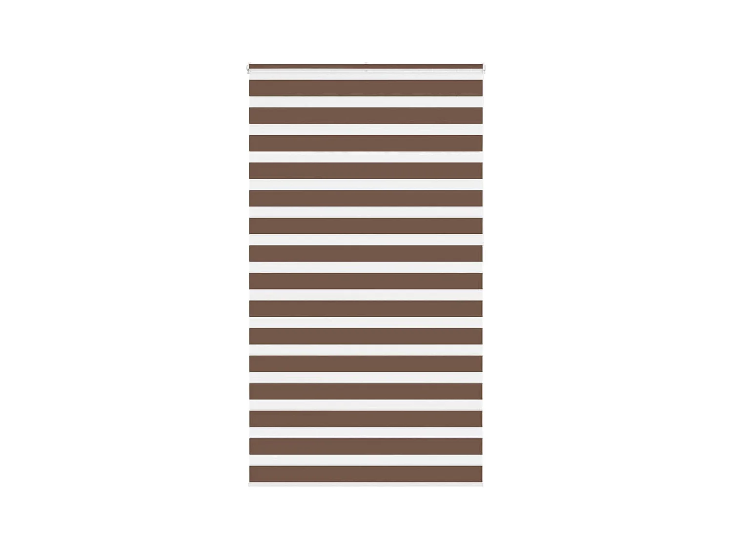 Estor cebra marrón 135x230 cm tejido ancho 130,9 cm poliéster
