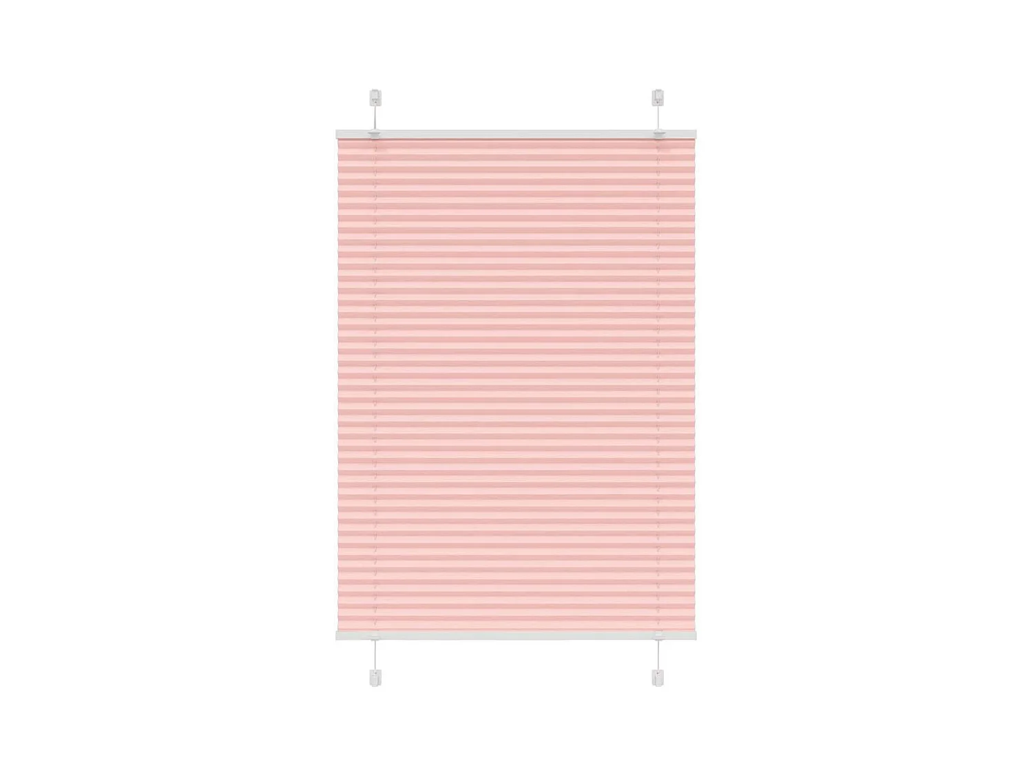 Store plissé rose 95x150 cm largeur du tissu 94,4 cm polyester
