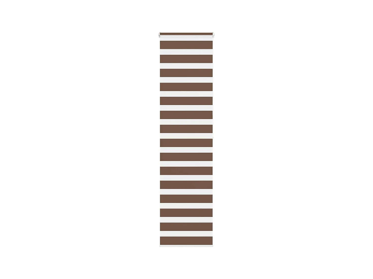 Store zèbre marron 60x200 cm largeur du tissu 55,9 cm polyester