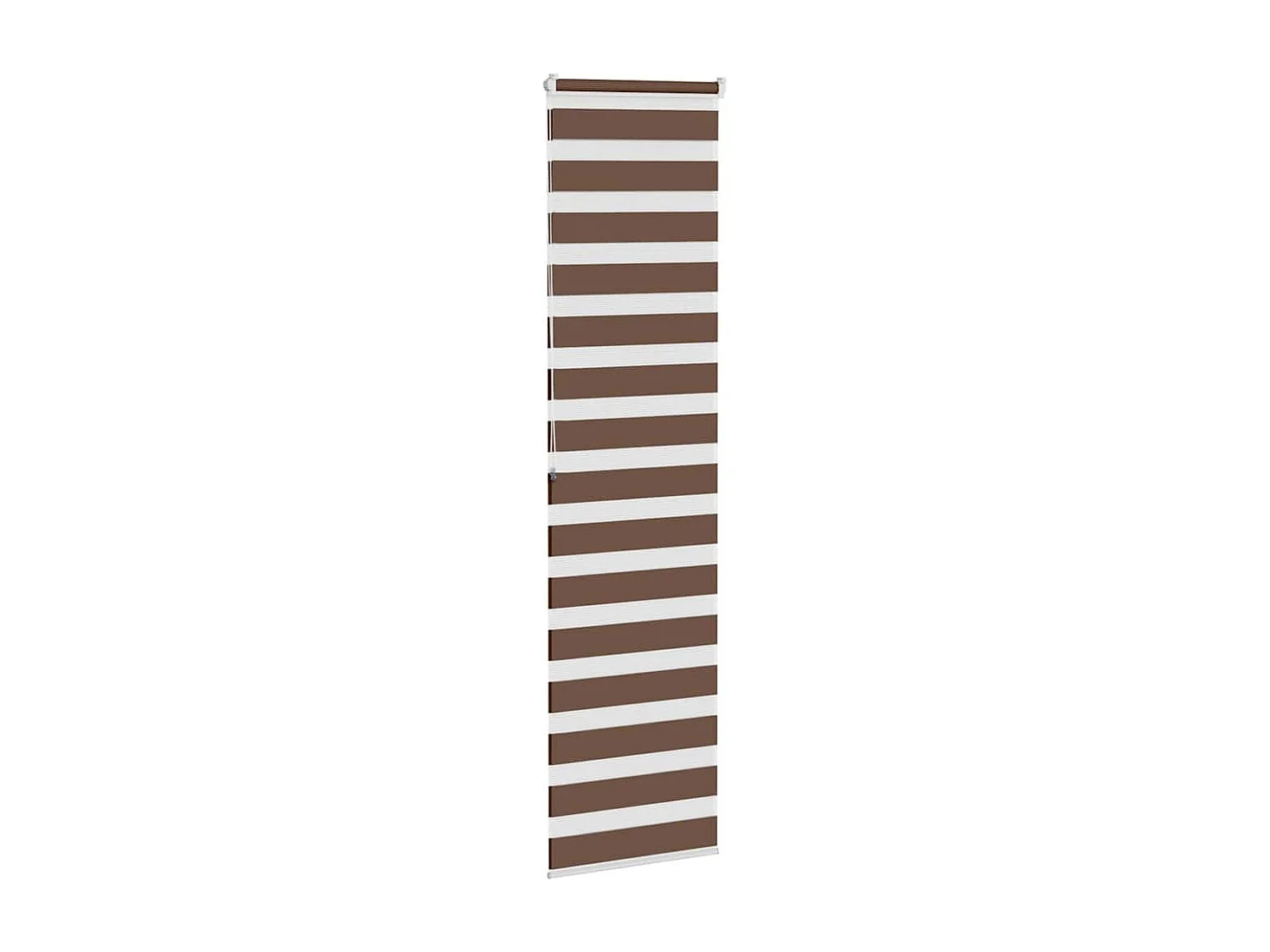 Store zèbre marron 60x200 cm largeur du tissu 55,9 cm polyester