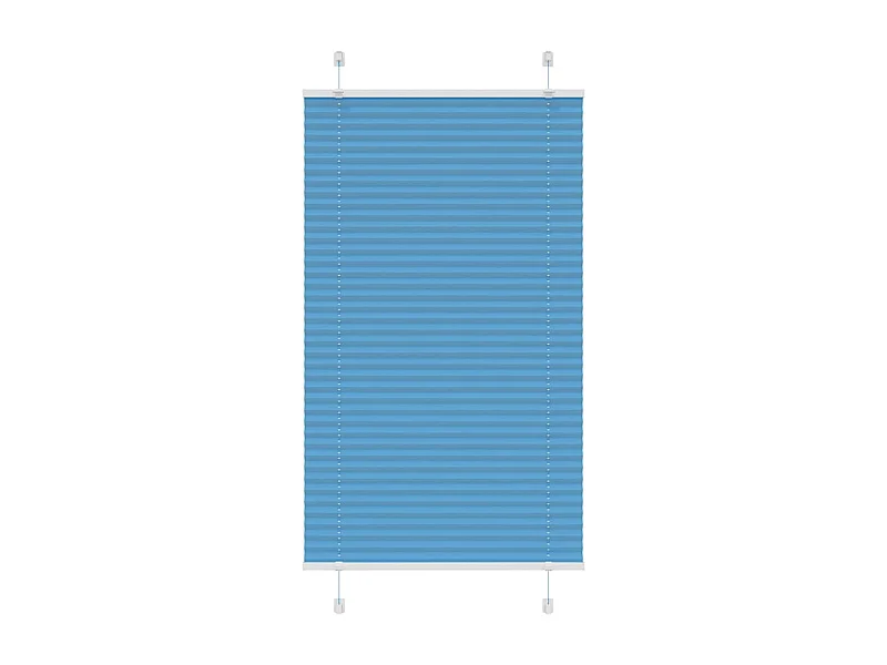 Azul Plissada Cega 70x100 cm Largura Tecido 69,4 cm Poliéster