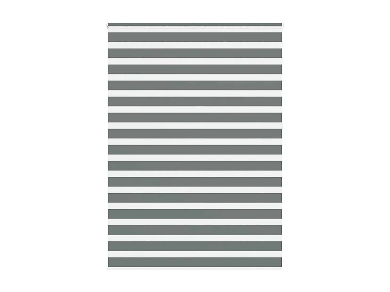Zebra rolgordijn 160x230 cm stofbreedte 155,9 cm donkergrijs