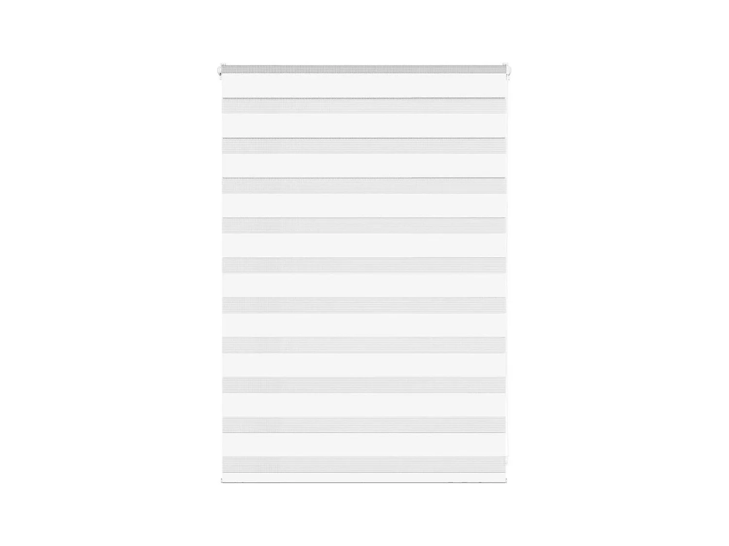 Store zèbre blanc 95x100 cm largeur du tissu 90,9 cm polyester