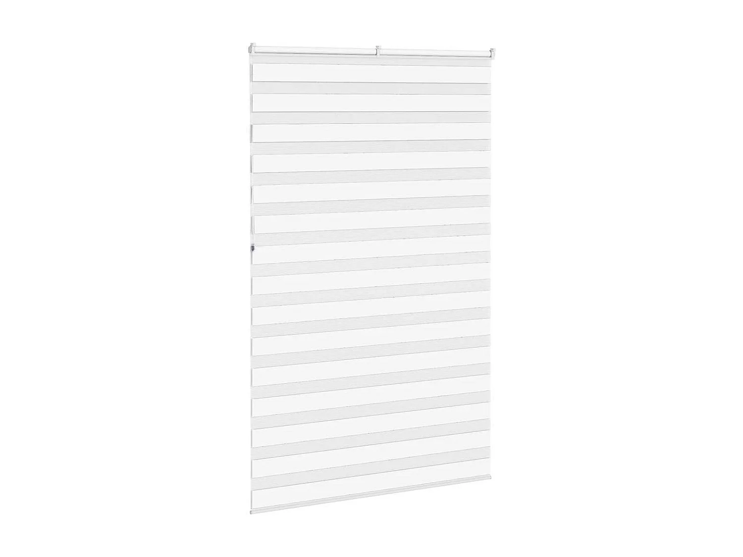 Store zèbre blanc 140x230 cm largeur du tissu 135,9cm polyester