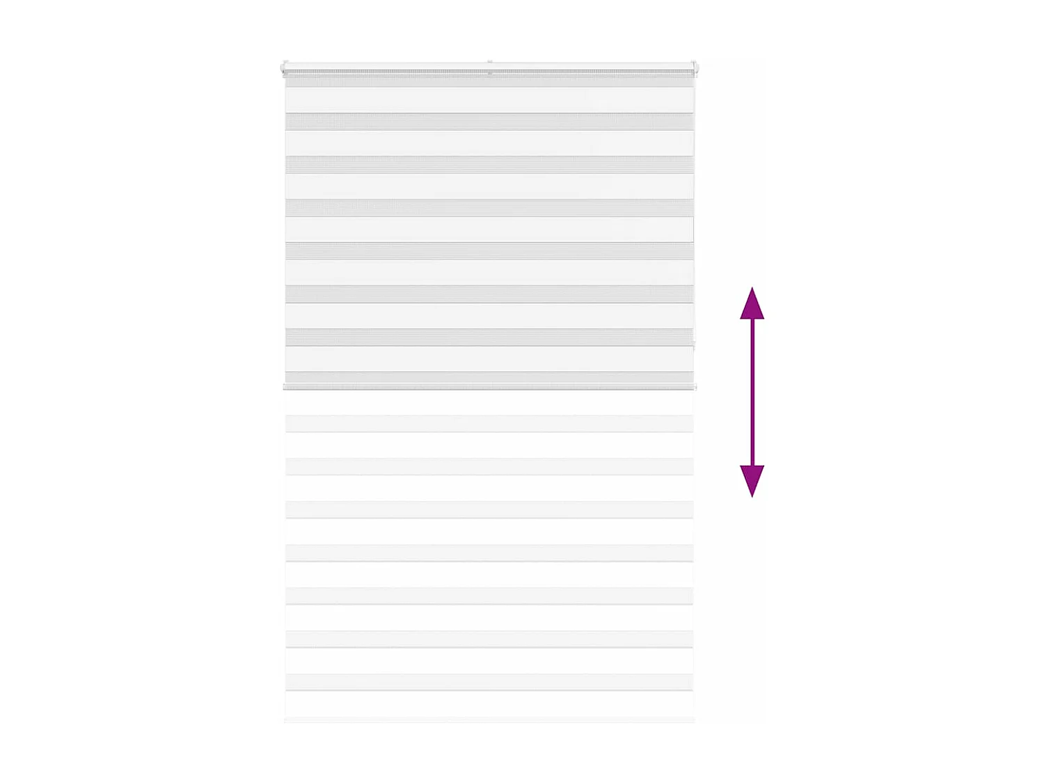 Cortina de zebra 140x230 cm largura do tecido 135,9cm poliéster