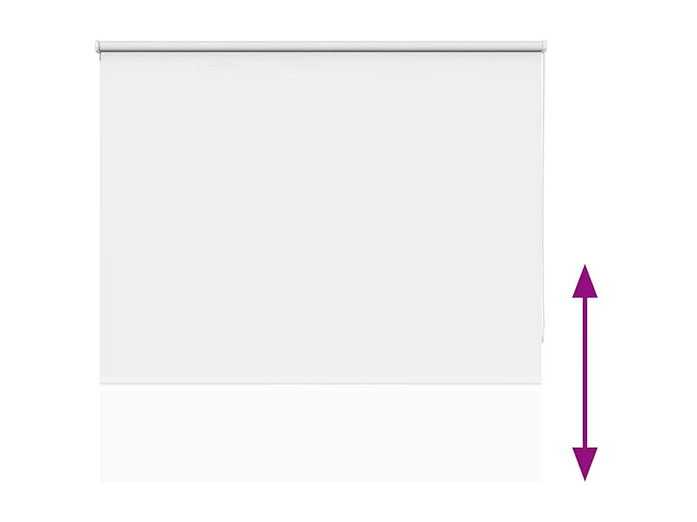 Estor Enrollable Opaco Blanco 155x210 cm Tela Ancho 151,6 cm