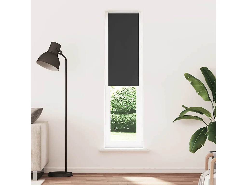 Estor Enrollable Opaco negro 60x230 cm Tela Ancho 55,7 cm