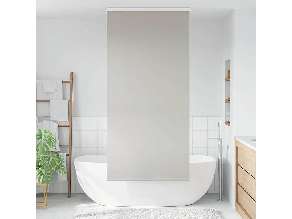 Estor enrollable para ducha casete tela 90x240 cm ancho 86 cm