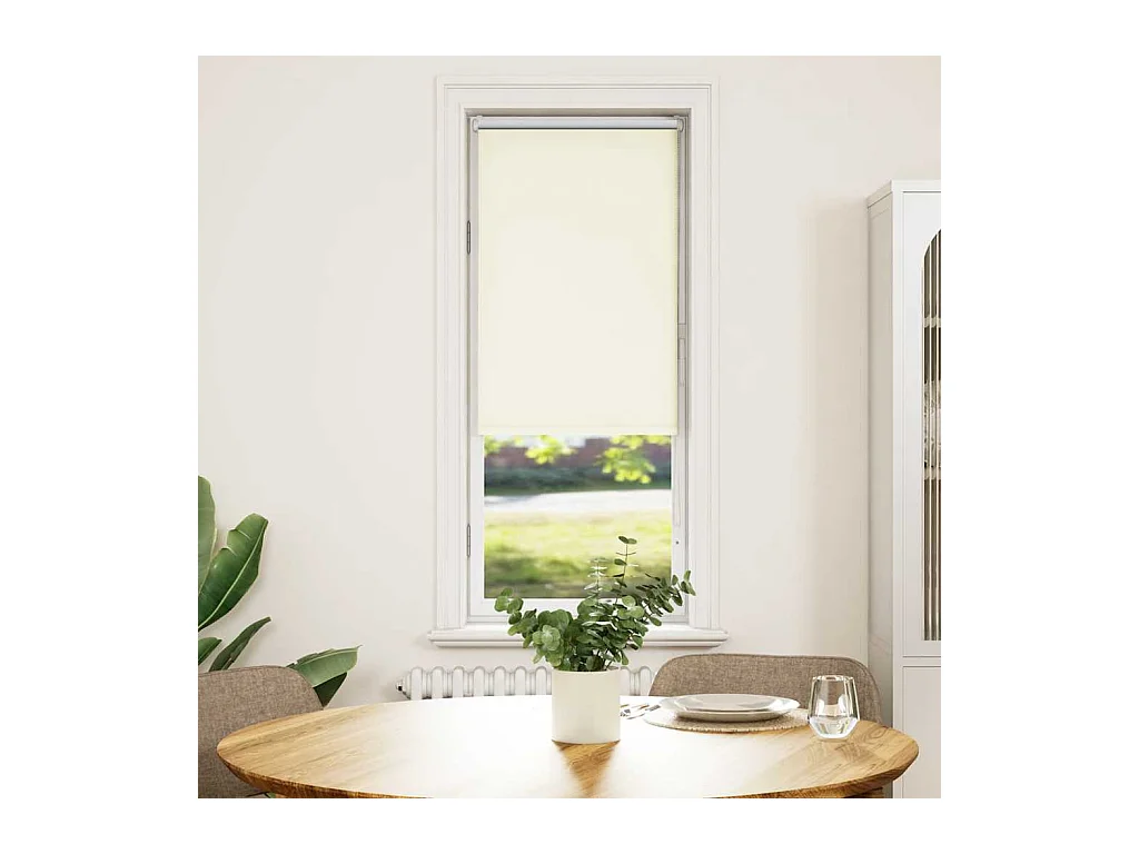 Persiana de enrolar 55x130 cm largura tecido 50,7 cm poliéster