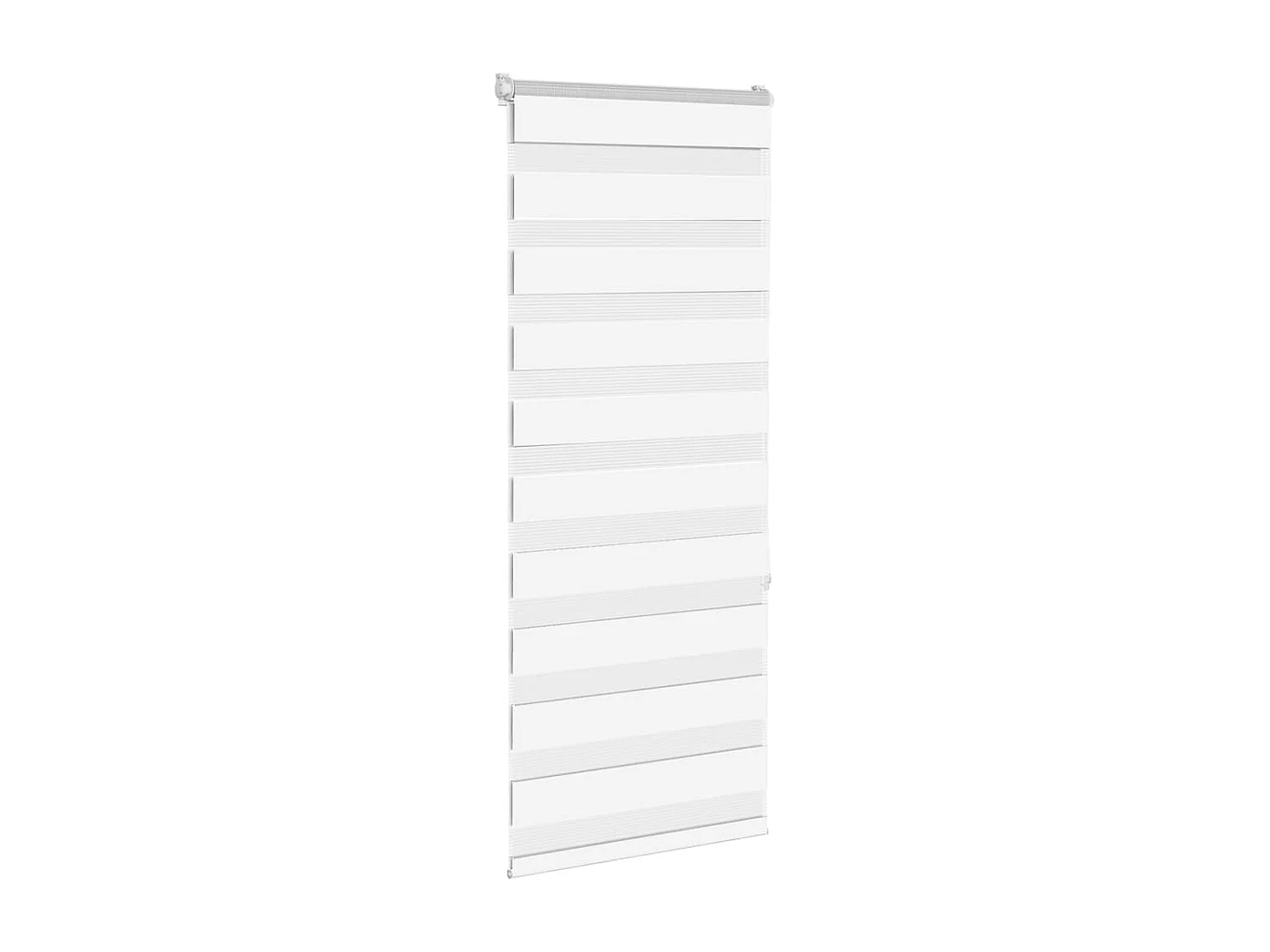Store zèbre blanc 55x150 cm largeur du tissu 50,9 cm polyester