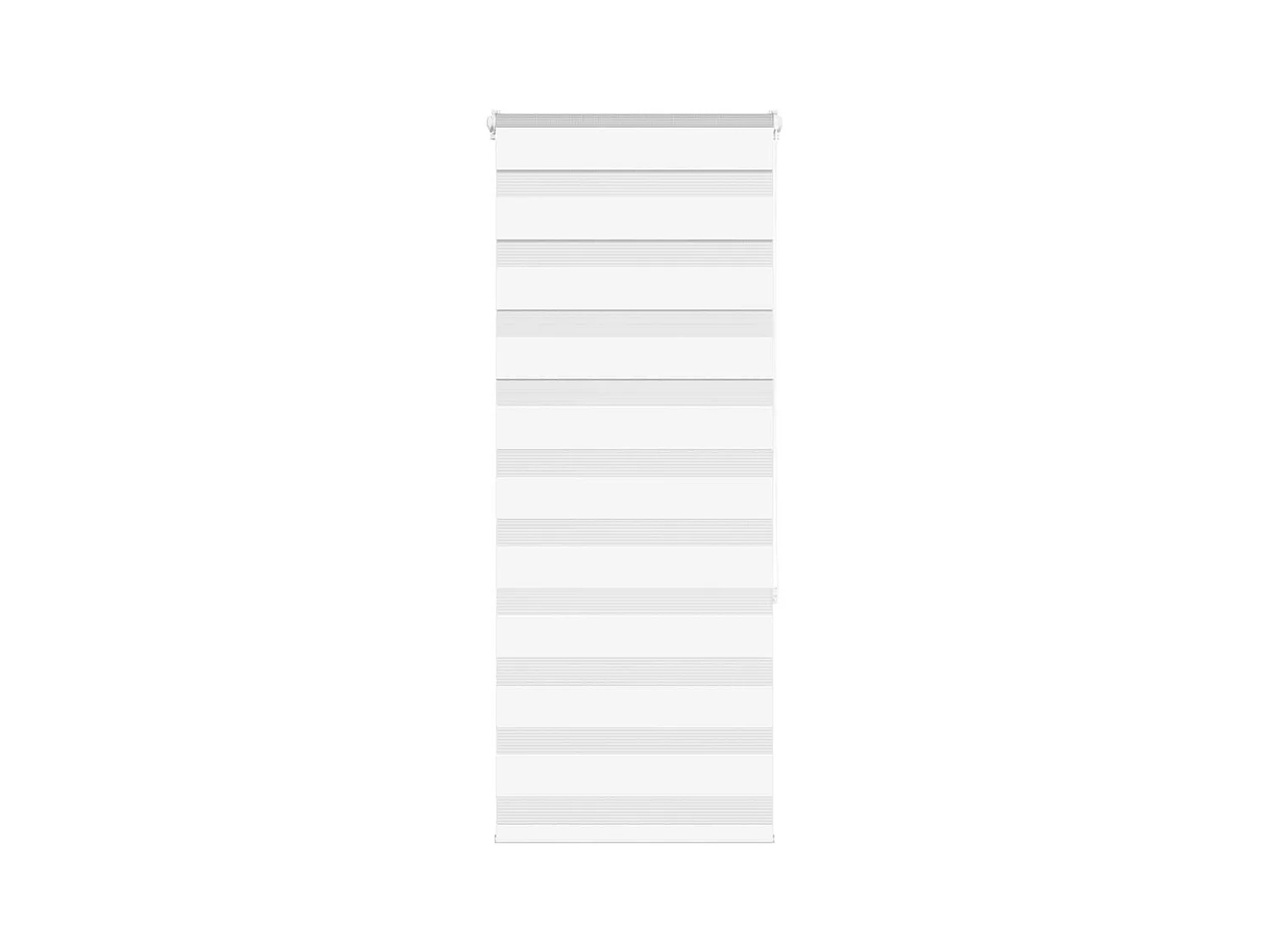 Store zèbre blanc 55x150 cm largeur du tissu 50,9 cm polyester