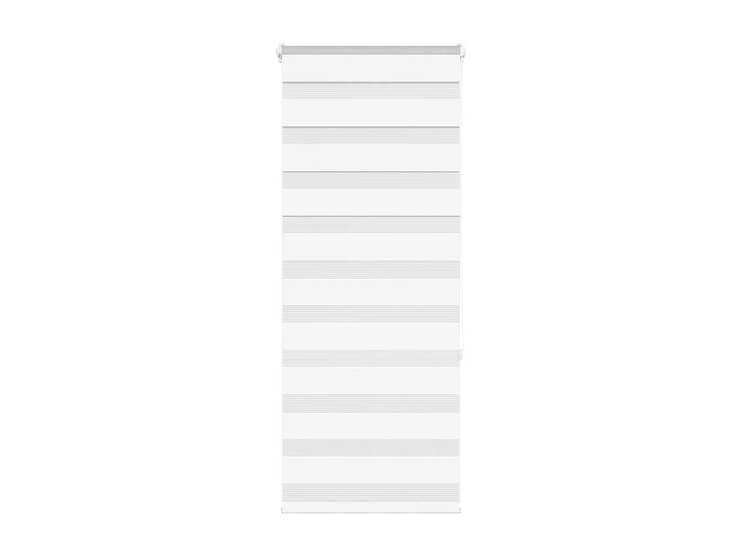 Store zèbre blanc 55x150 cm largeur du tissu 50,9 cm polyester