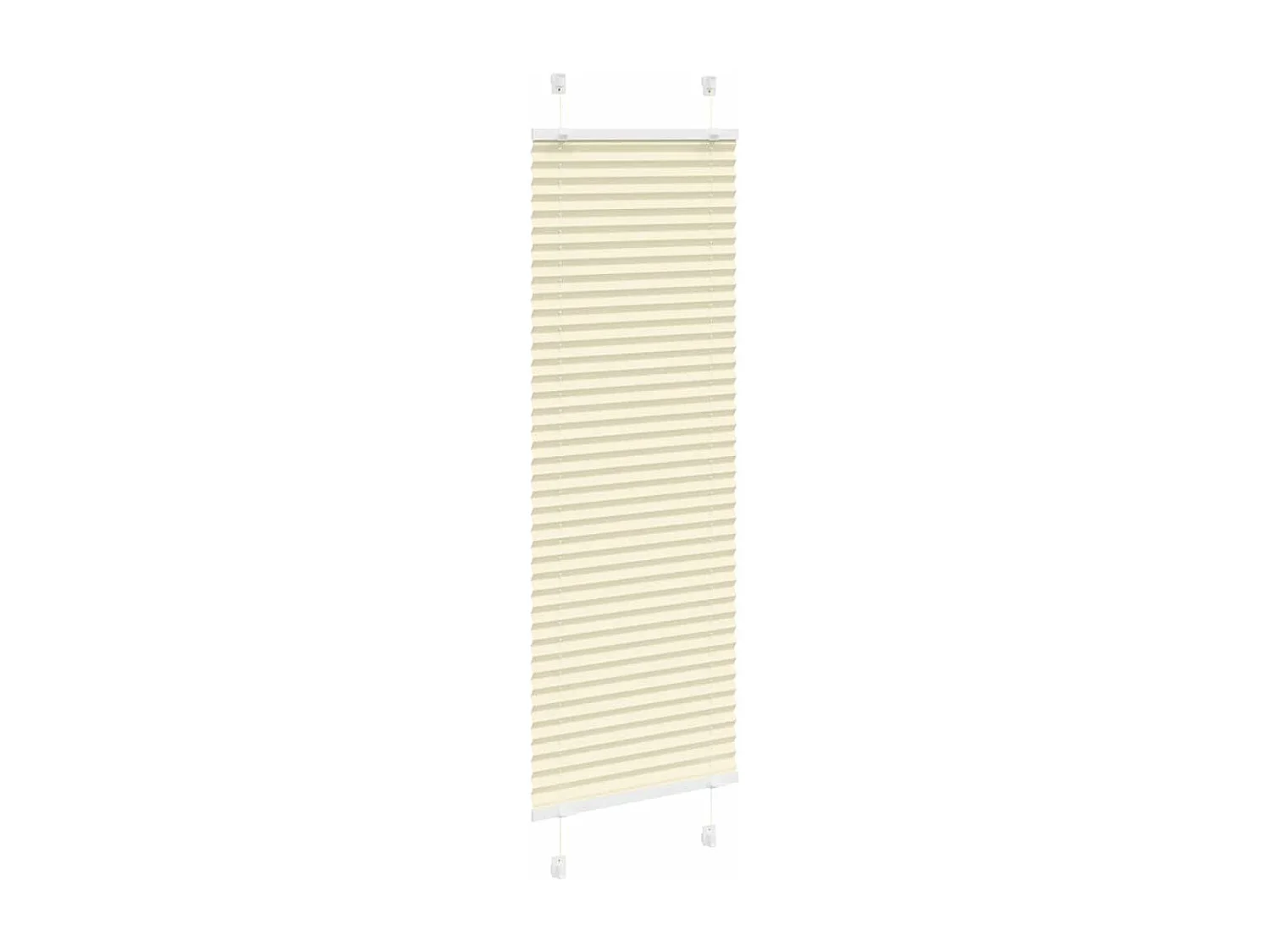 Store plissé crème 40x100 cm largeur du tissu 39,4 cm polyester