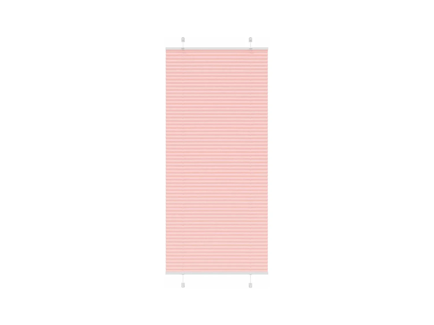 Store plissé rose 90x200 cm largeur du tissu 89,4 cm polyester