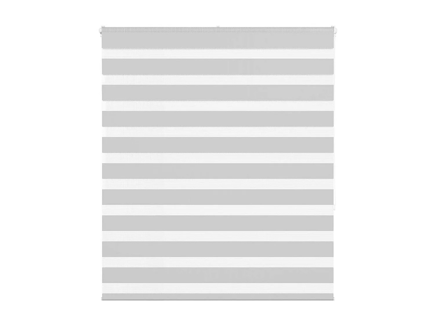 Zebra rolgordijn 120x150 cm stofbreedte 115,9 cm lichtgrijs