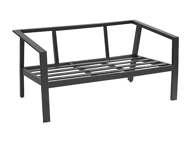 Sofá Exterior Pavane 2 Plazas Jardín Moderno Gris 121x73x63 cm