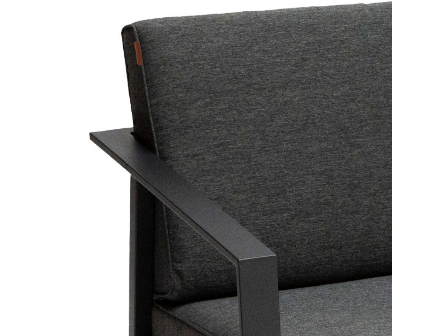 Sofá Exterior Pavane 2 Plazas Jardín Moderno Gris 121x73x63 cm