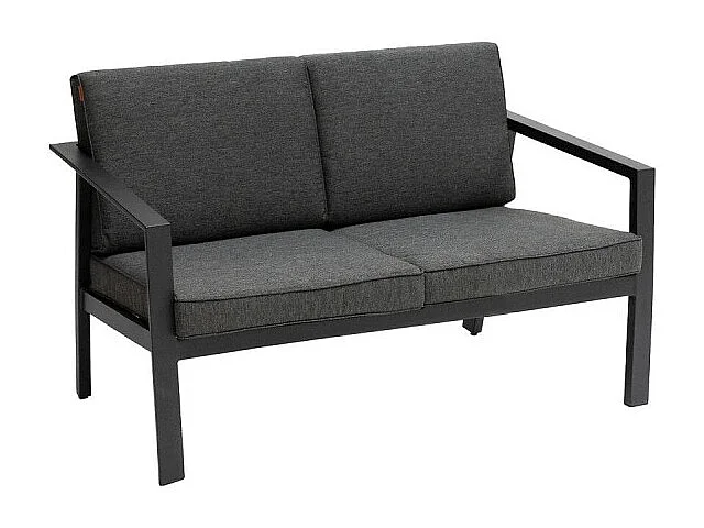 Sofá Exterior Pavane 2 Plazas Jardín Moderno Gris 121x73x63 cm