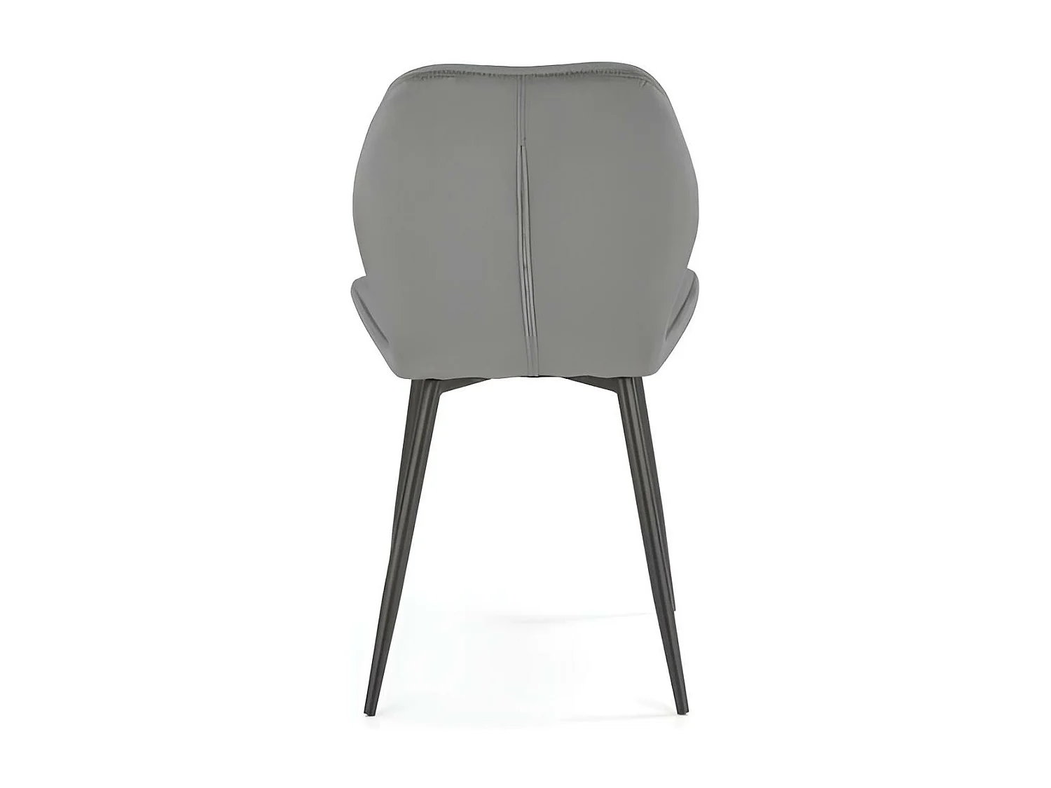 Chaise K453/Tissu-Velours/Gris