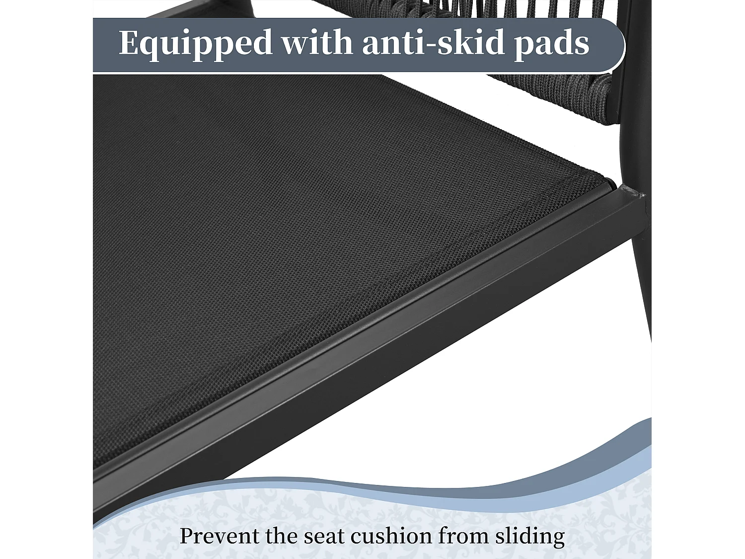 Salon de jardin modulable en acier galvanisé 5 places : 1 canapé 3 places + 2 fauteuils + 1 table basse rectangulaire - Gris