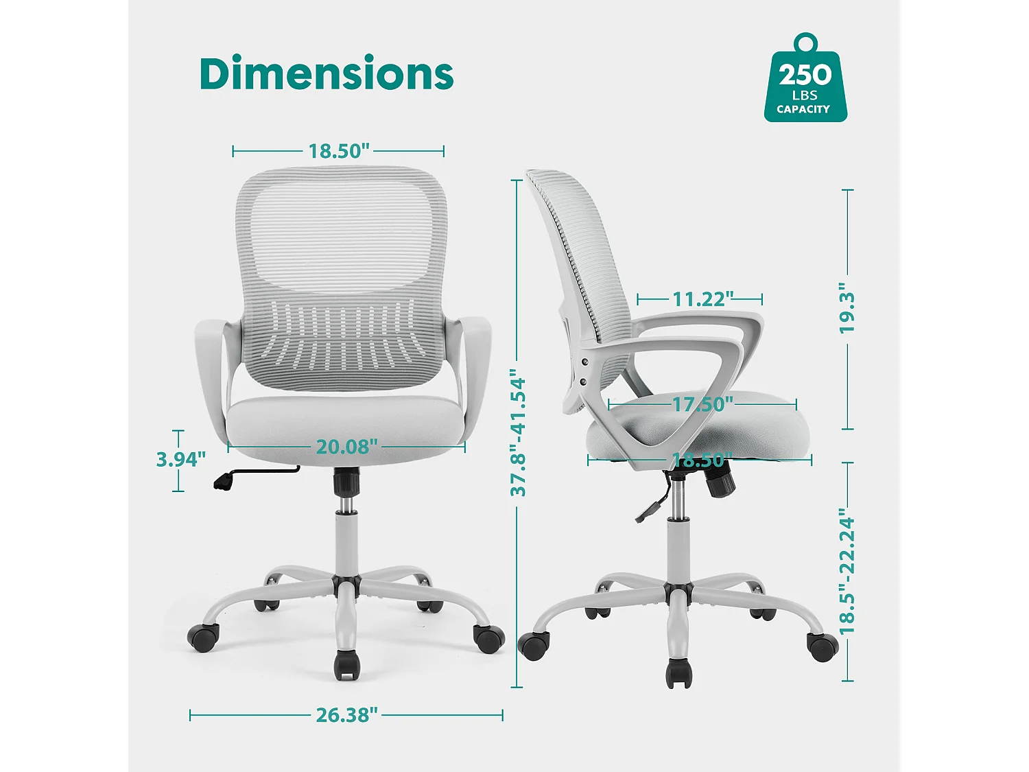 Chaise de bureau avec anneau de pied réglable,Chaise de bureau haute pour bureau debout,Chaises de bureau à hauteur de comptoir,Gris