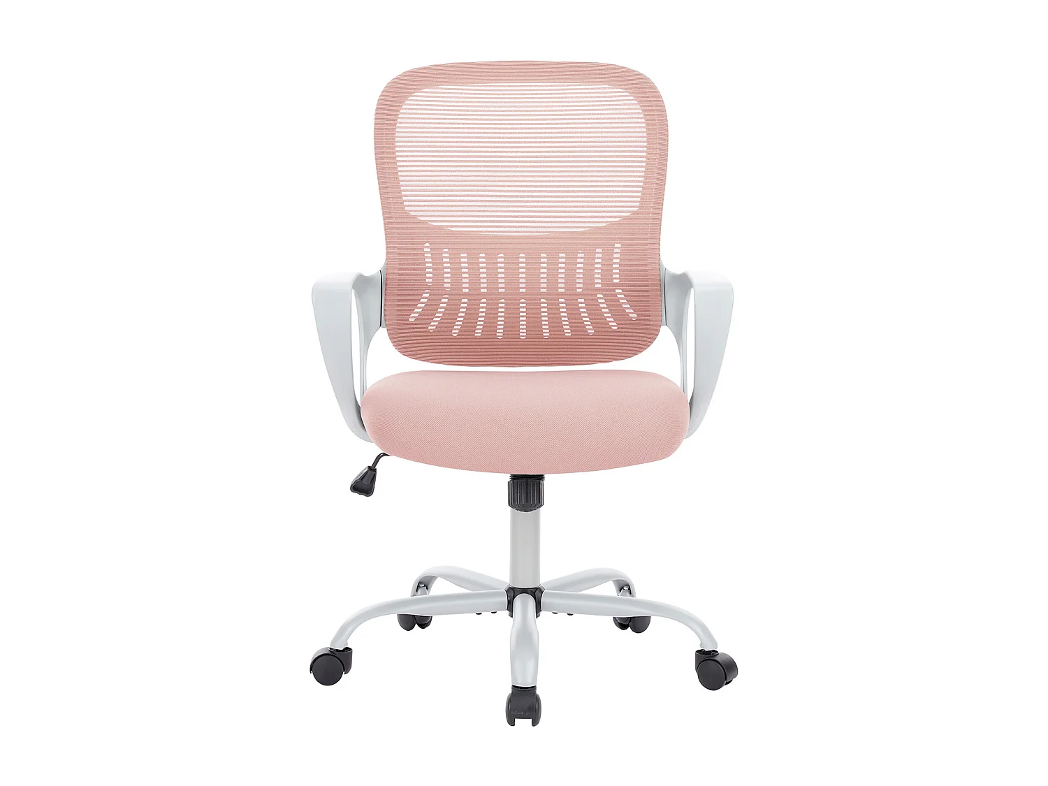 Bureaustoel met verstelbare voetring,Grote bureaustoel voor staand bureau,Bureaustoelen baliehoogte,Roze