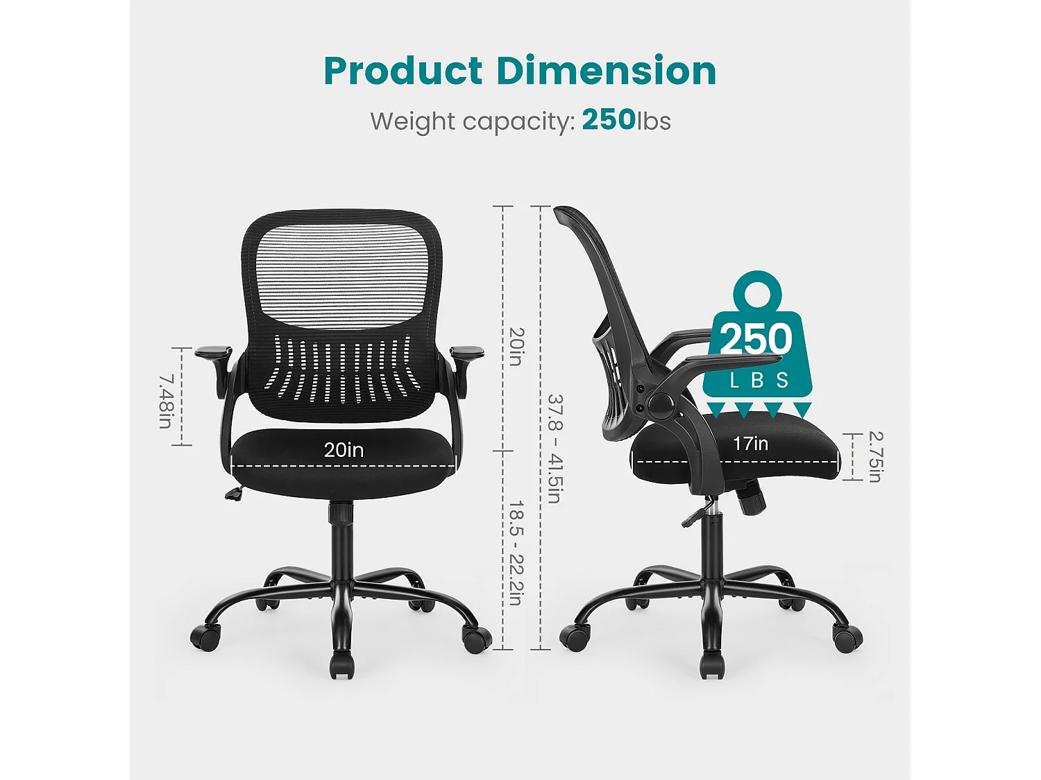 Chaise de bureau avec anneau de pied réglable,Chaise de bureau haute pour bureau debout,Chaises de bureau à hauteur de comptoir,Noir