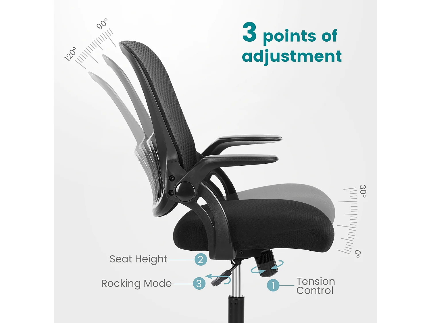 Chaise de bureau avec anneau de pied réglable,Chaise de bureau haute pour bureau debout,Chaises de bureau à hauteur de comptoir,Noir