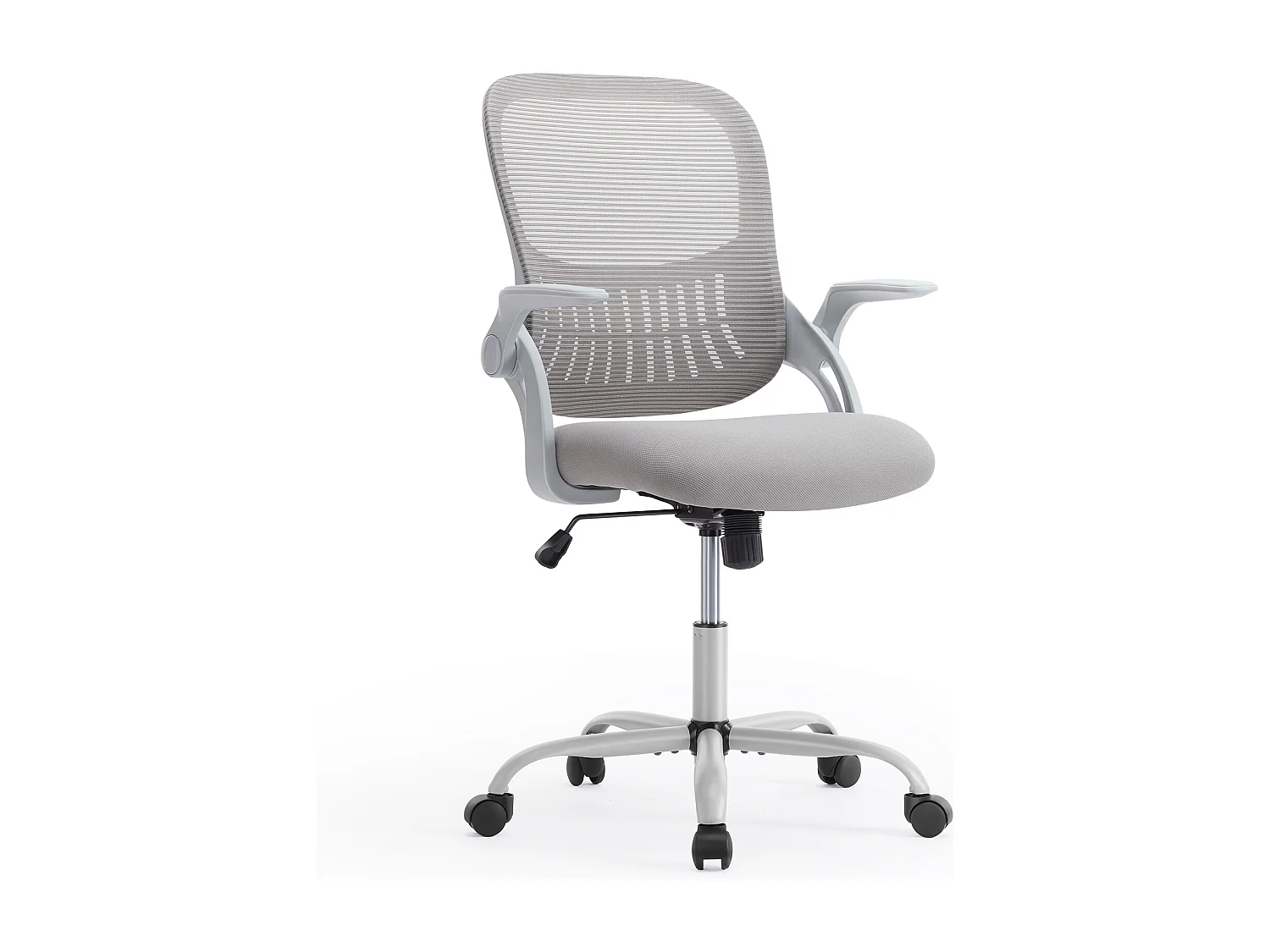 Chaise de bureau avec anneau de pied réglable,Chaise de bureau haute pour bureau debout,Chaises de bureau à hauteur de comptoir,Gris