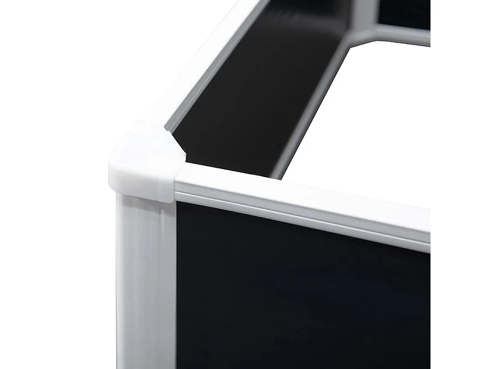 Plantenbak, plantenbak, met drainagefunctie, bescherming tegen ongedierte, kunststof, grijs, 120 x 90 x 30 cm