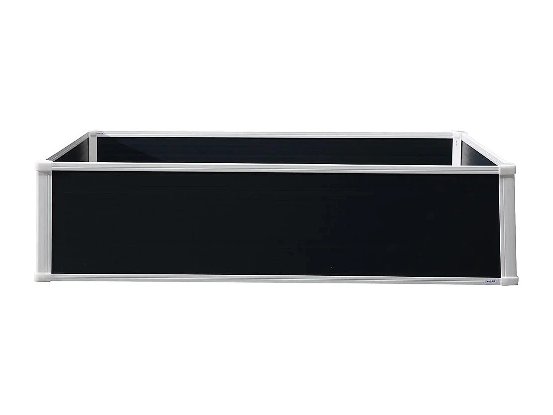 Plantenbak, plantenbak, met drainagefunctie, bescherming tegen ongedierte, kunststof, grijs, 120 x 90 x 30 cm