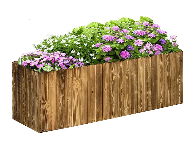 Plantenbak, Verhoogde plantenbak, Groentetrog, 120 x 40 x 40 cm