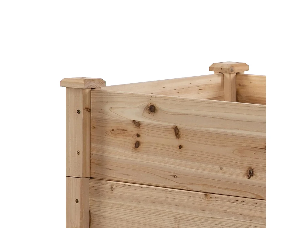 Jardinière,Plateau surélevé 3 niveaux,Escalier de fleurs pour balcon,124 x 124 x 56 cm