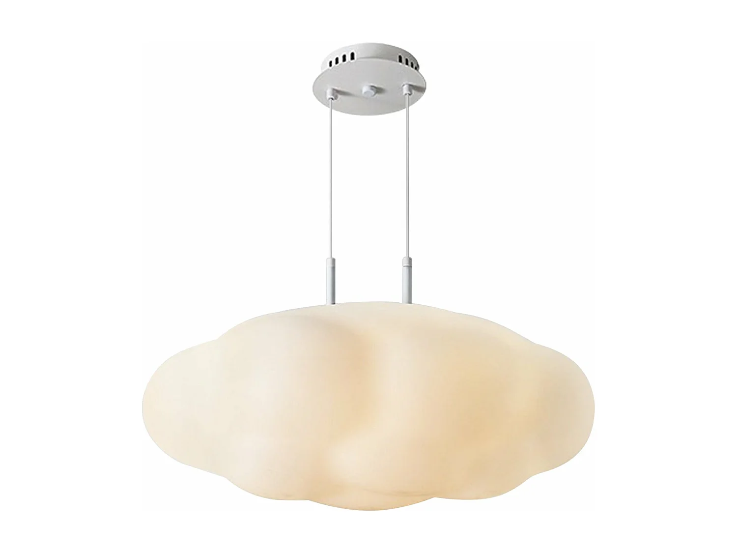Suspension moderne style art déco - lustre nuage blanc pour cuisine d30cm x h22cm