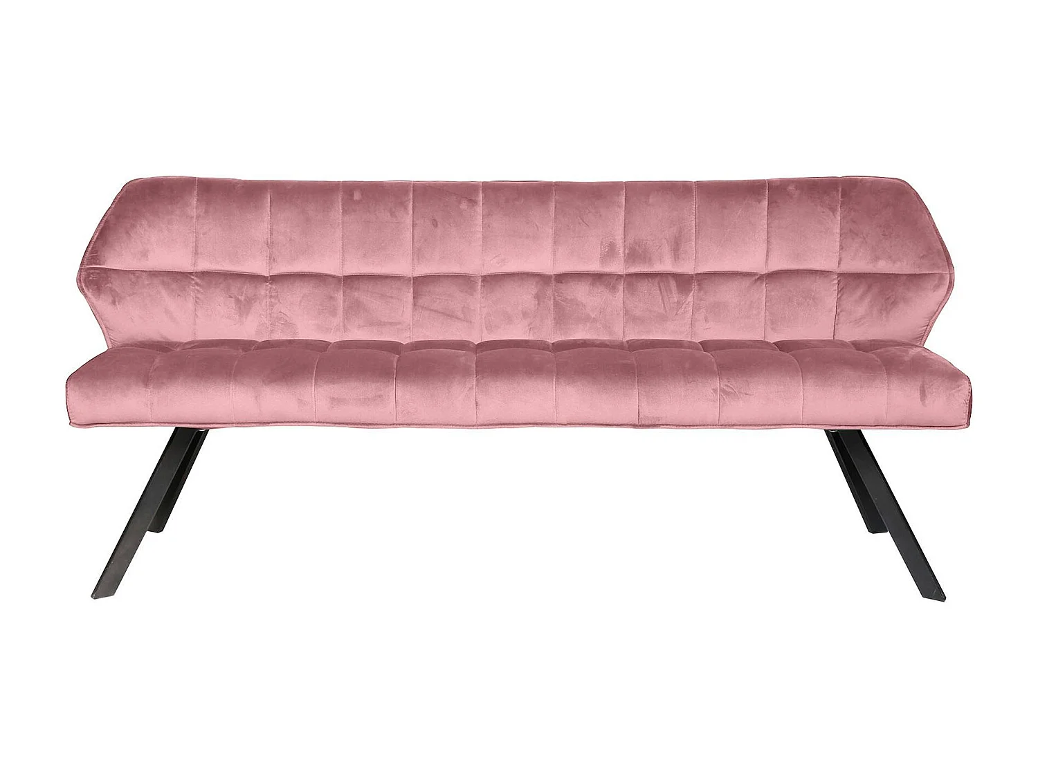 Banc de table rose en tissu velours 180 cm MELBOURNE
