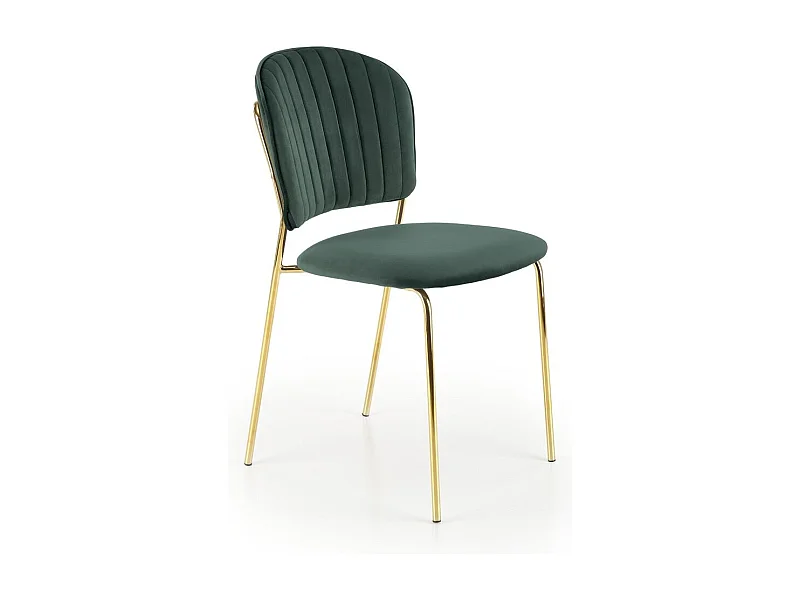 Chaise K499 /Tissu-Velours/Vert
