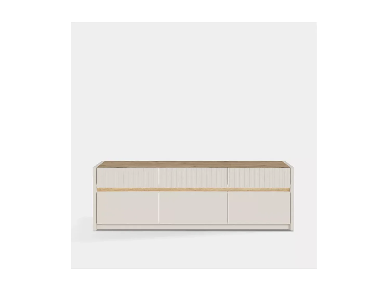 Lavagna TV Skver/Marrone&Grigio/LED