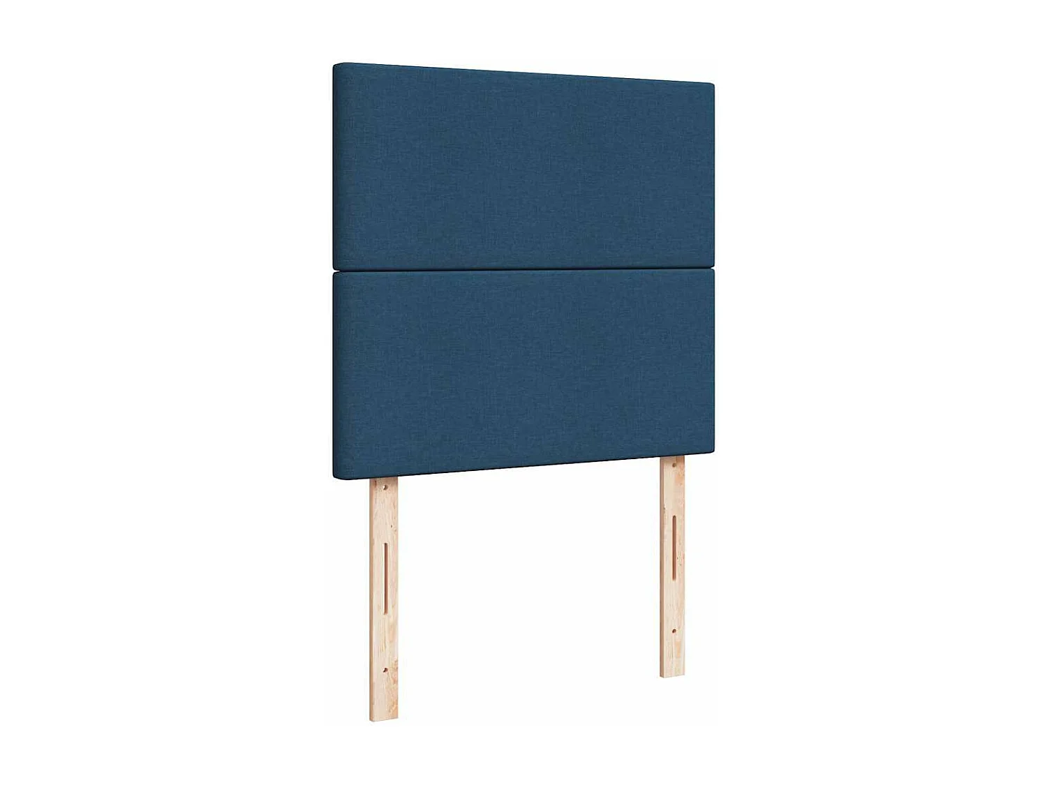 Estrutura de cama otomana com colchão tecido azul 80x200cm