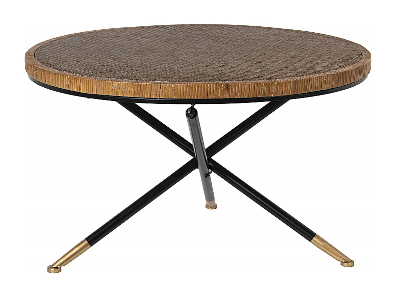 Table basse en rotin pour une élégance naturelle