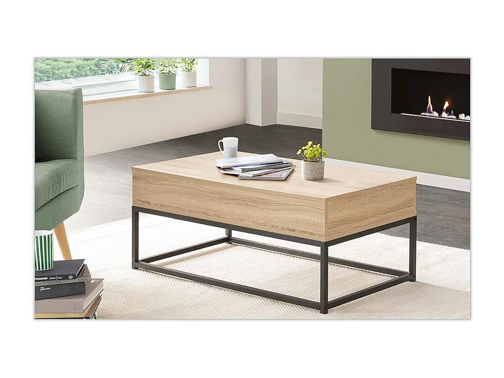 Table basse Norwy/Marron&Noir