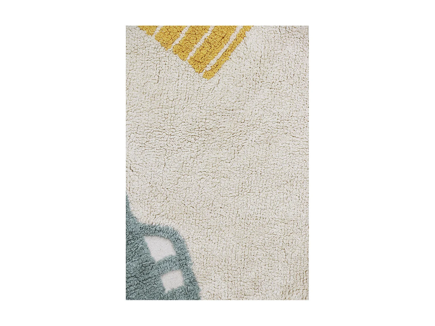 Tapis enfant rond en coton fait main lavable en machine Wheels Ronde