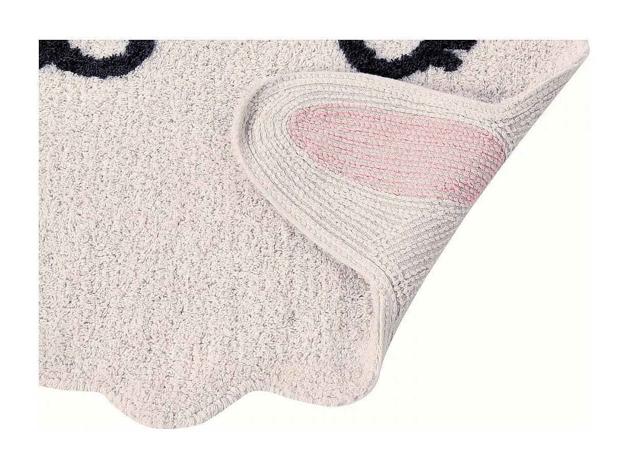 Tapis enfant lavable en machine ivoire Smile Like a Llama Lorena Canals Originale Enfant F